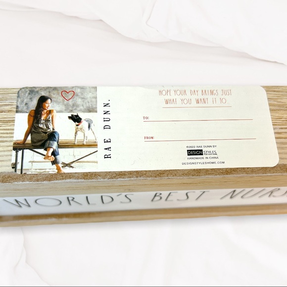 NWT Rae Dunn WORLD'S BEST NURSE
Wooden Sign - Picture 5 of 6